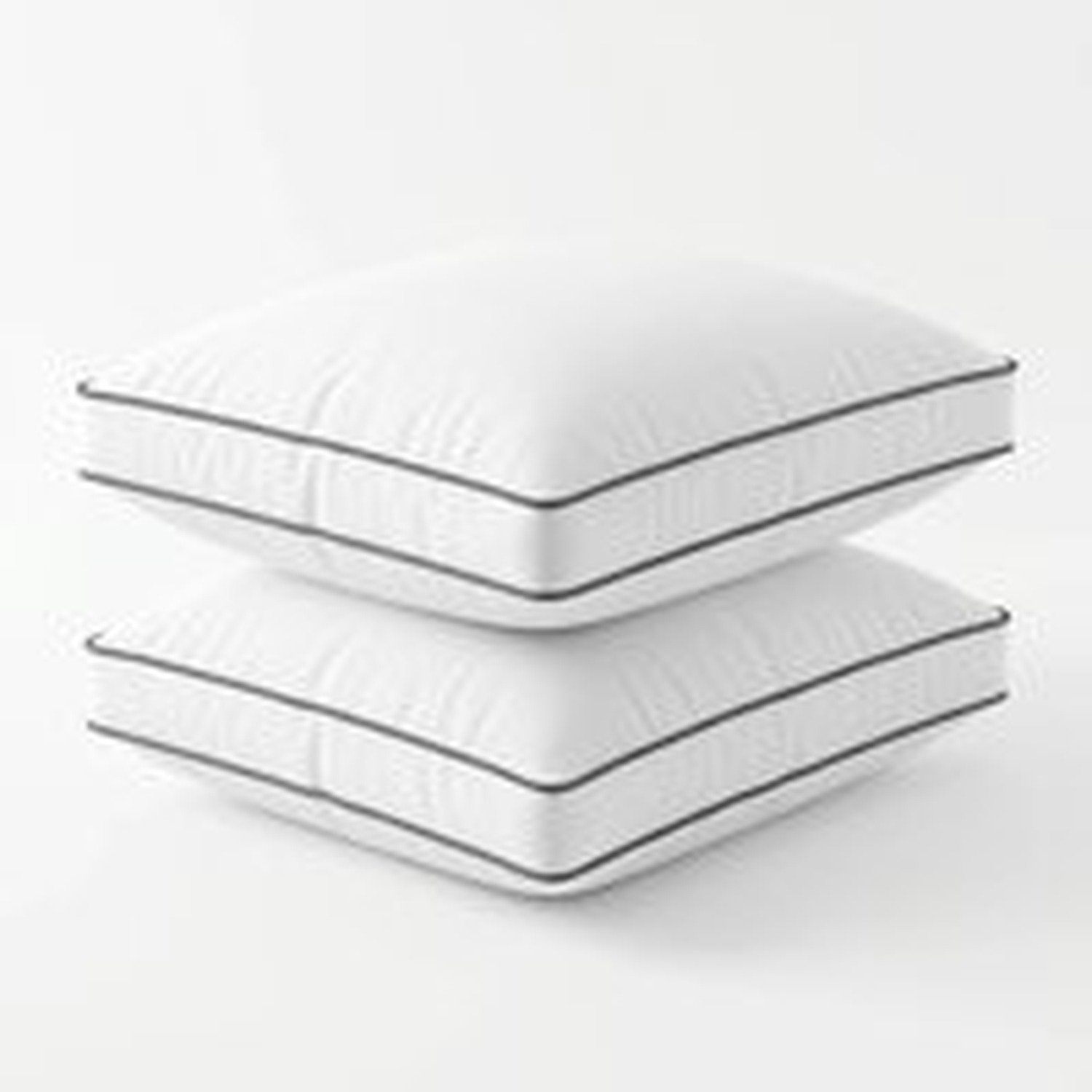Dormidor 2-Pack Hoofdkussens 50x60 cm – Katoenen Hoes – Comfortabel & Zacht Wit