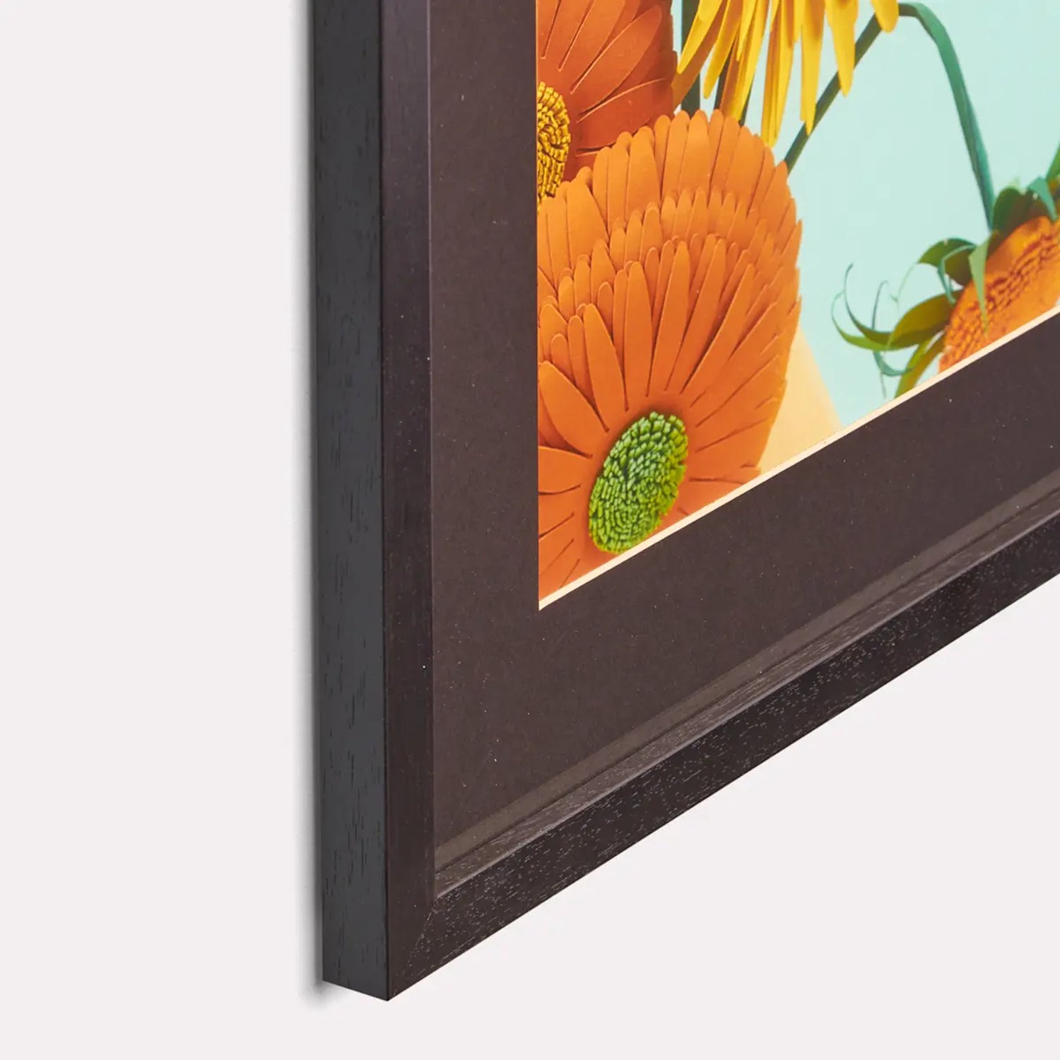 Printen.eu Ingelijste poster 30 x 40 cm staand - Eigen foto - Zwarte houten lijst met passe-partout - Gepersonaliseerd