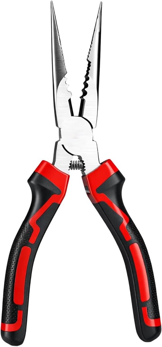 8 inch multifunctionele combinatietang, zijsnijtang Cr-V staal punttang met excentrische as, krachtbesparend voor het - ShopVlot