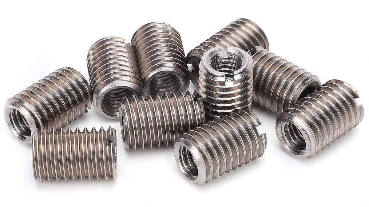 Reducer Nut Set van 10 Stuks voor M8 naar M12 Draad Conversie, RVS Reparatiehulpmiddel voor Pijpverbindingen en Draadfittingen