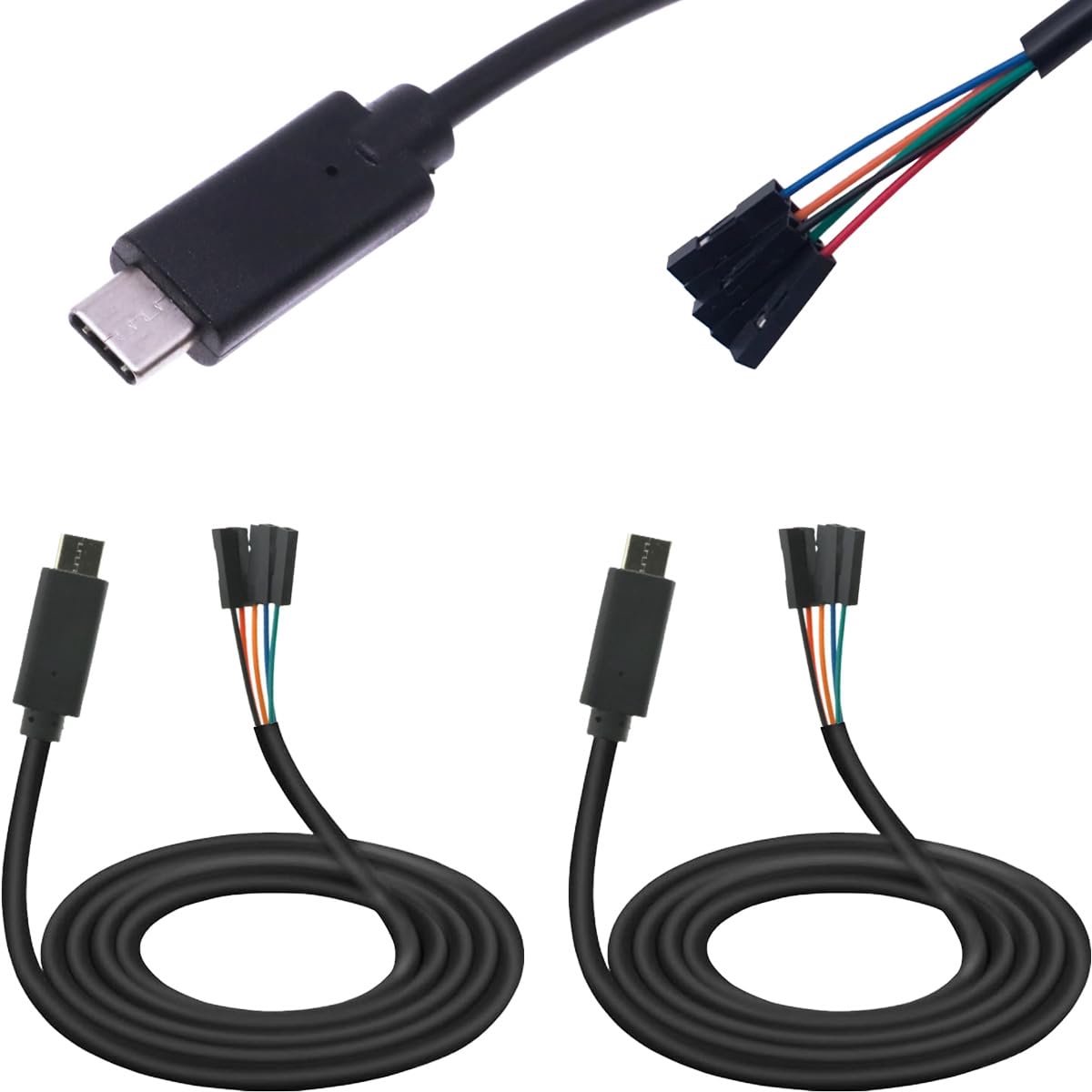 2 stks USB naar TTL Seriële Kabel voor Android Mobiele telefoon seriële kabel Type-C naar UART FT232 Chip OTG Kabel - ShopVlot