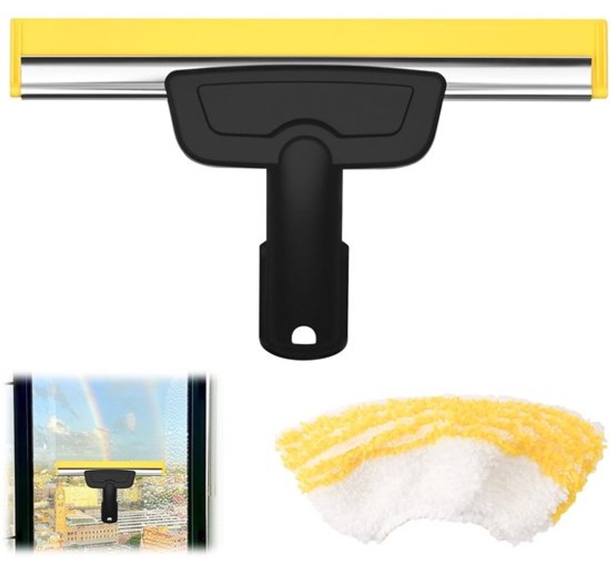 Dailygoods - Raamsproeier voor Kärcher stoomreiniger met microvezeldoekset - SC1 SC2 SC3 SC4 SC5 SC7