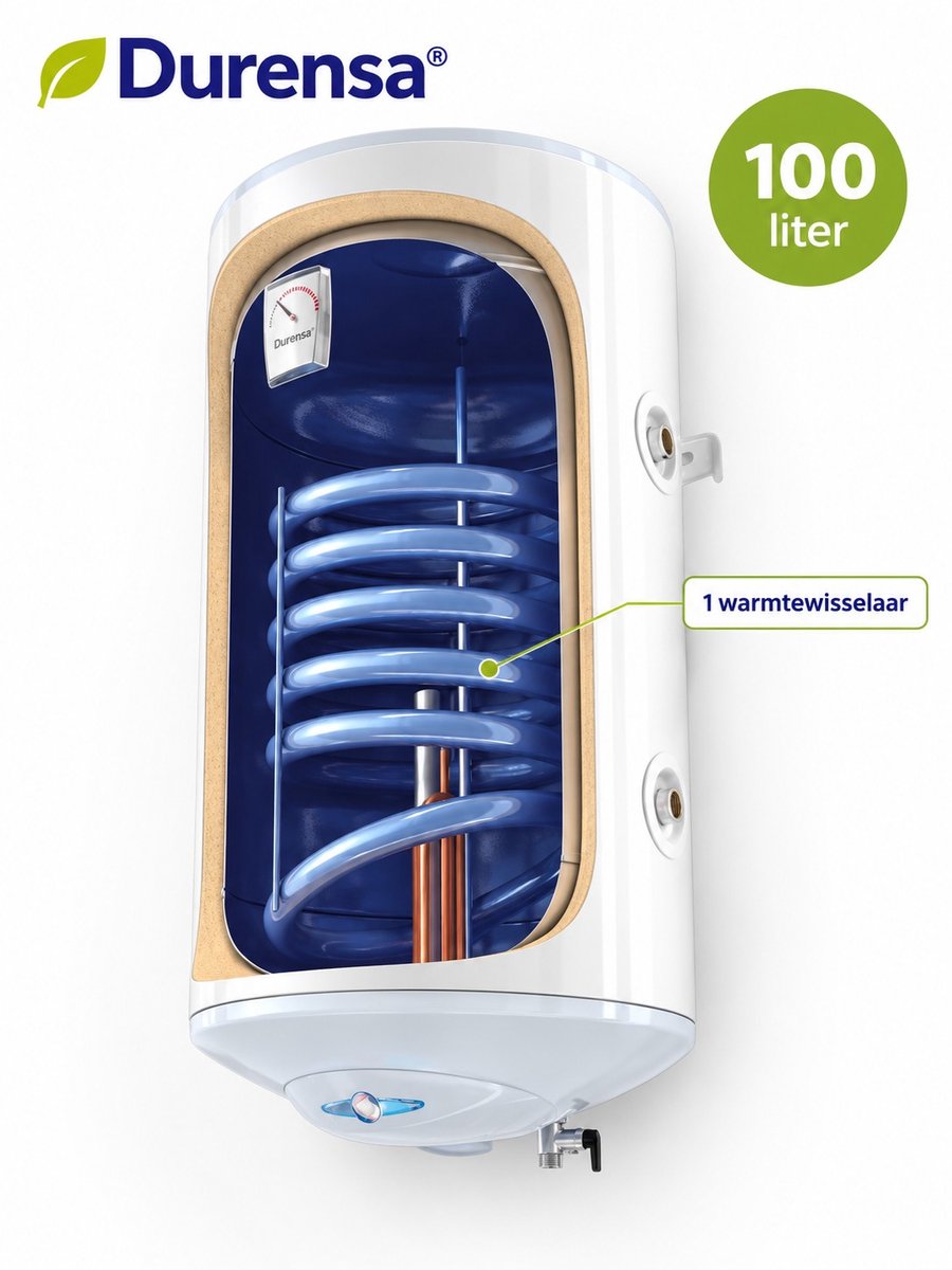 Durensa® - Tesy boiler - bilight met 1 wisselaar - 100 liter - verticaal