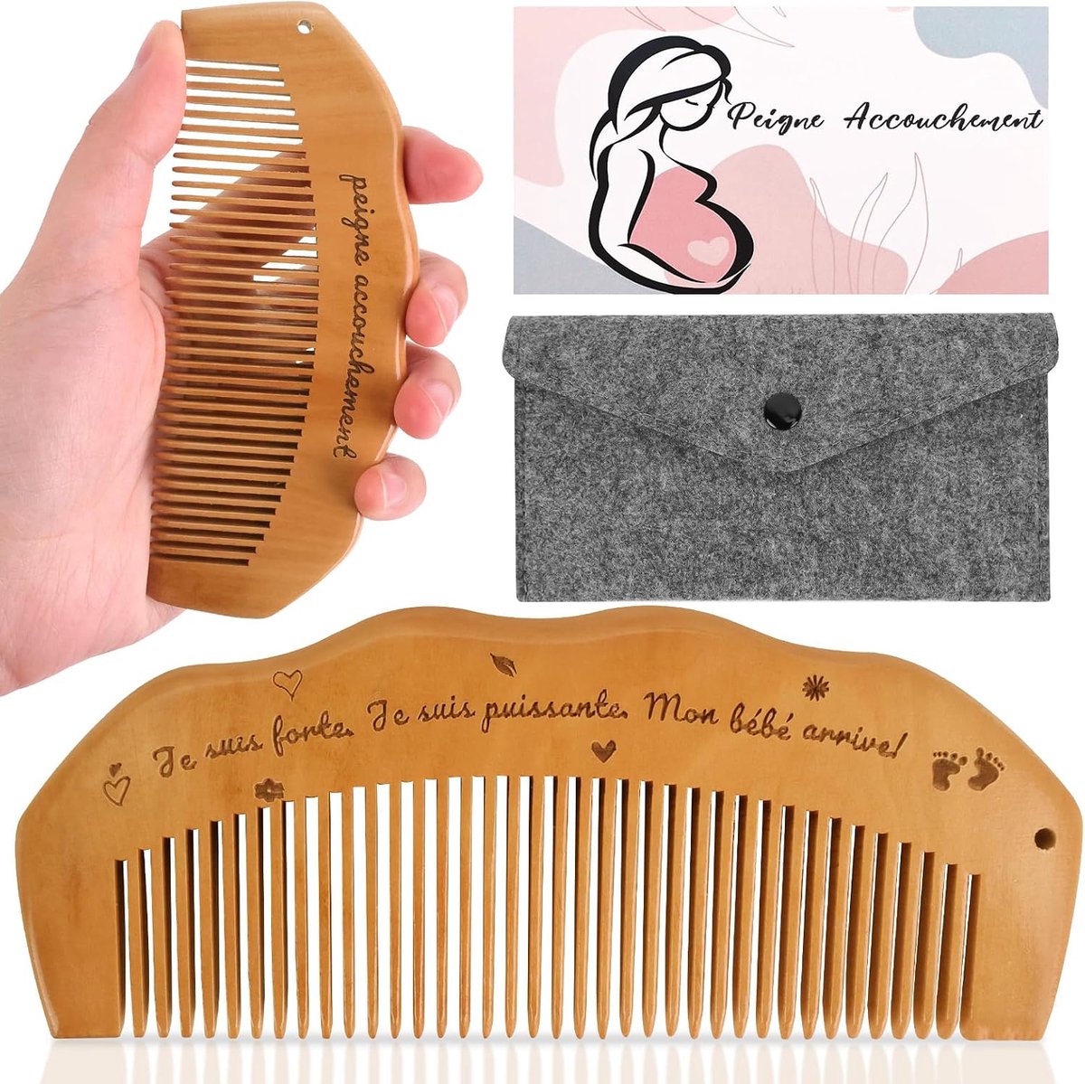 birth comb,weëenkam,birth comb,wooden comb - ShopVlot