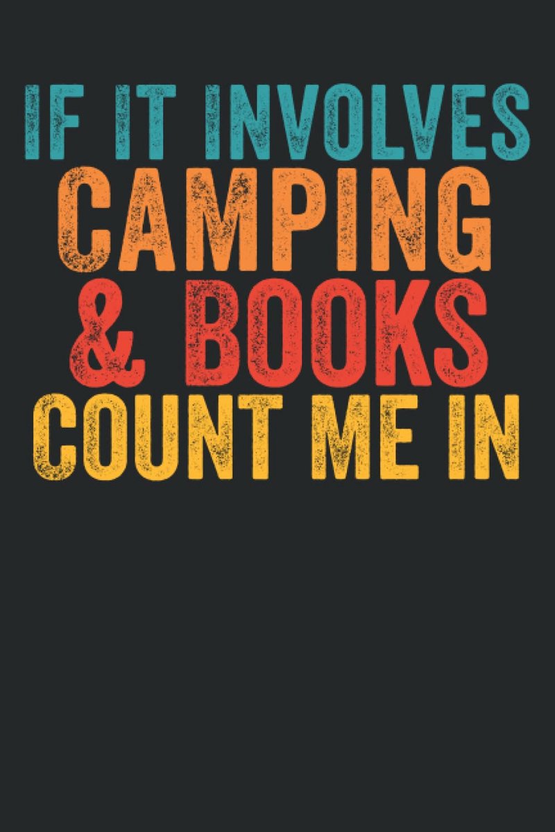 Notitieboek camping 6x9 - 100 pagina's - schattig ontwerp - perfect voor avontuurlijke boekenliefhebbers - ShopVlot