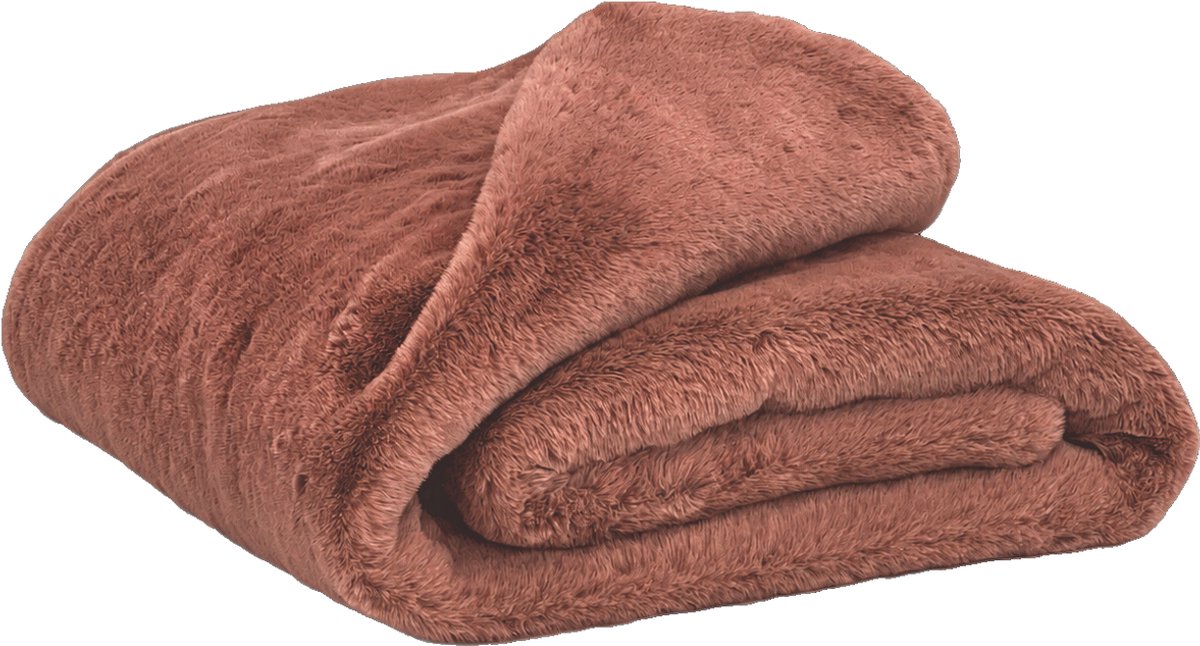 Chamonix plaid faux fur - mocaccino - 150x200 cm
