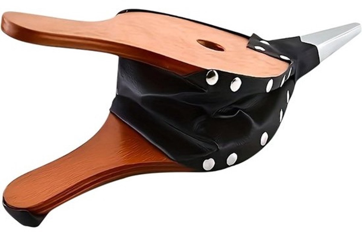 Houten haardblaasbalg - Vuurstarter - Vuur maken - Gerichte luchtstroom - 41 x 15 cm - Bruin