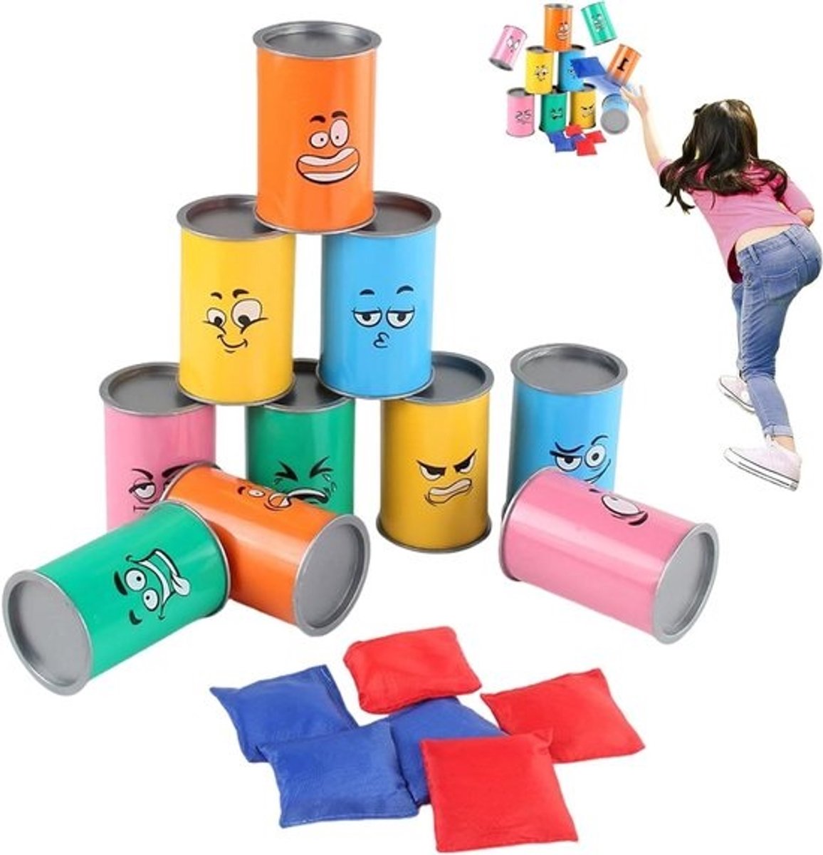 Bonenzakwerpspel - Spel met werpen - Entertainment voor feesten - Omkeerbaar ontwerp - 36 x 22 x 8 cm - Niet gespecificeerd