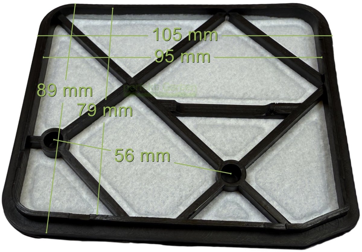 luchtfilter voor bosmaaier Efco Stark 37, 38, 42, 44, 3700, 3800, 4400 IC 61200025AR