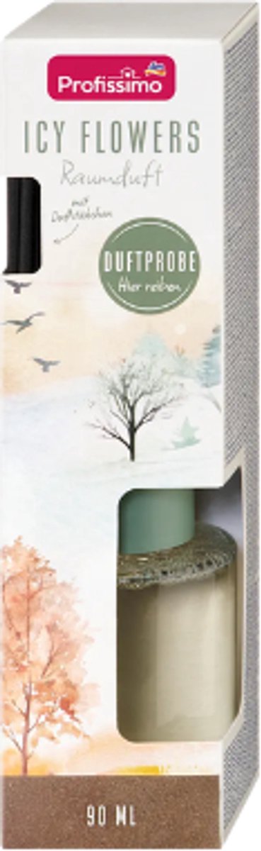 Winter Geurstokjes - Icy Flowers | 1x 90ml - Witte Bloemen & Vanille | Geurverspreider - Herfst & Winter Limited Edition 2026