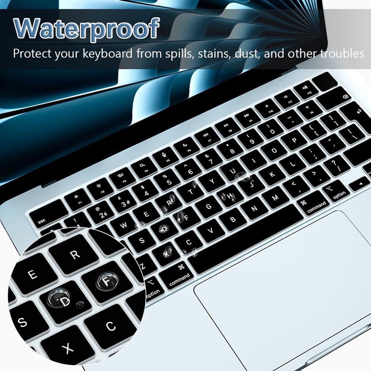 Toetsenbordhoes voor MacBook Air 13,6/15 Inch 2022-2026