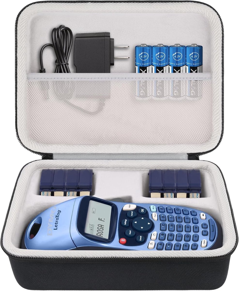 Duurzame Hard Case voor LetraTag LT-100H, LT-100H+ Plus en XR Labelmaker met Bescherming en Opslagmogelijkheden