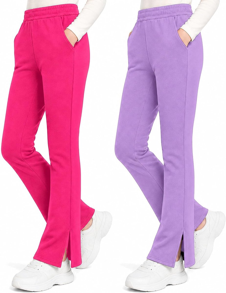 Leggings Meisjes 2-Pack Katoen Bootcut, 7-16 Jaar