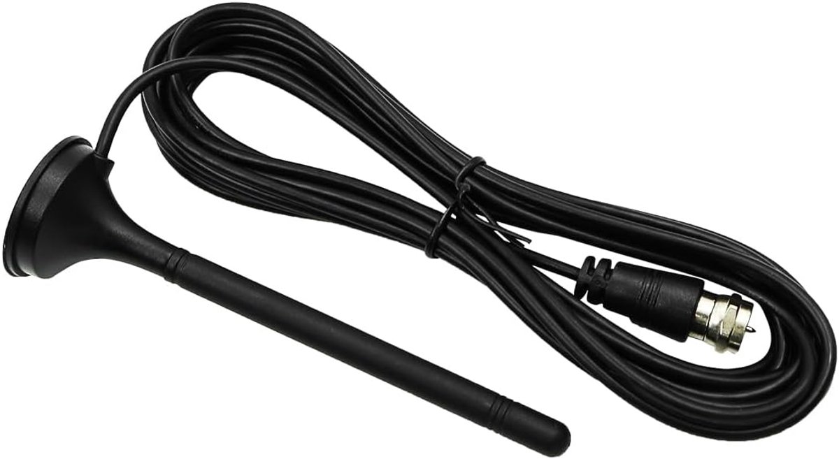 FM Radio Antenne, Telescopische FM Antenne Rod met Magnetische Base en 3Meter Verlengkabel, voor Stereo AV Ontvanger Stereo HiFi Ontvanger