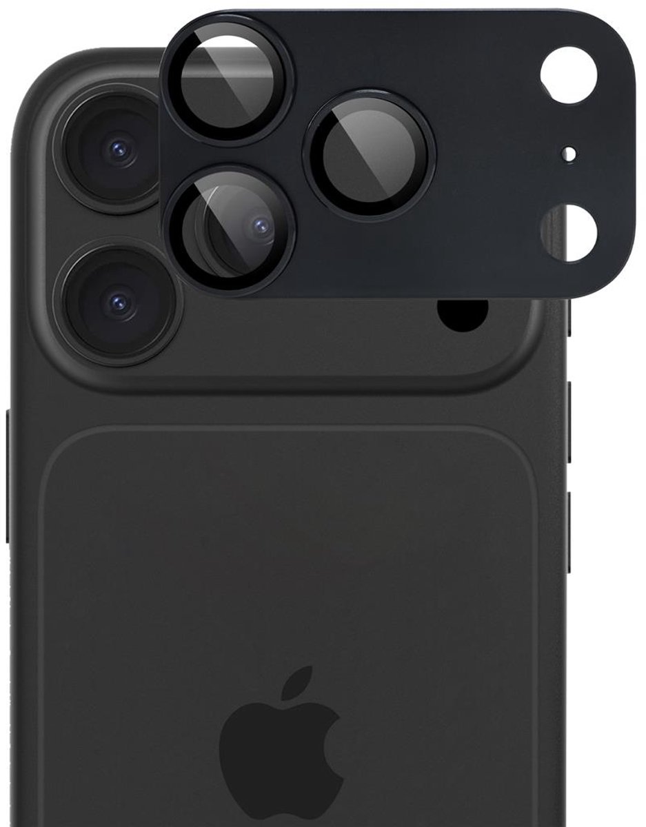 ScreenArmor Lens Shield iPhone 18 Pro Camera Protector – Zwart – Premium Aluminium Lensbescherming