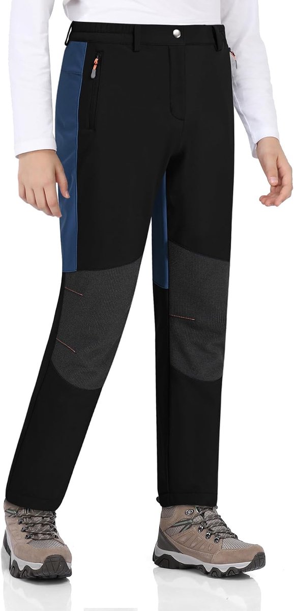 Kinderen Waterdichte Winterbroek Skibroek Warme Fleece Softshellbroek Thermische Snowboardbroek Jongens Gevoerde Outdoorbroek
