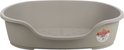 Grijze ovale hondenmand van Flamingo met een non-slip bodem. Gemaakt van 100% gerecycled plastic.