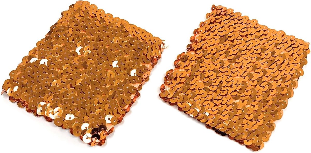 Polyester verkleedarmbanden met pailletten voor dames, 16 x 10 cm