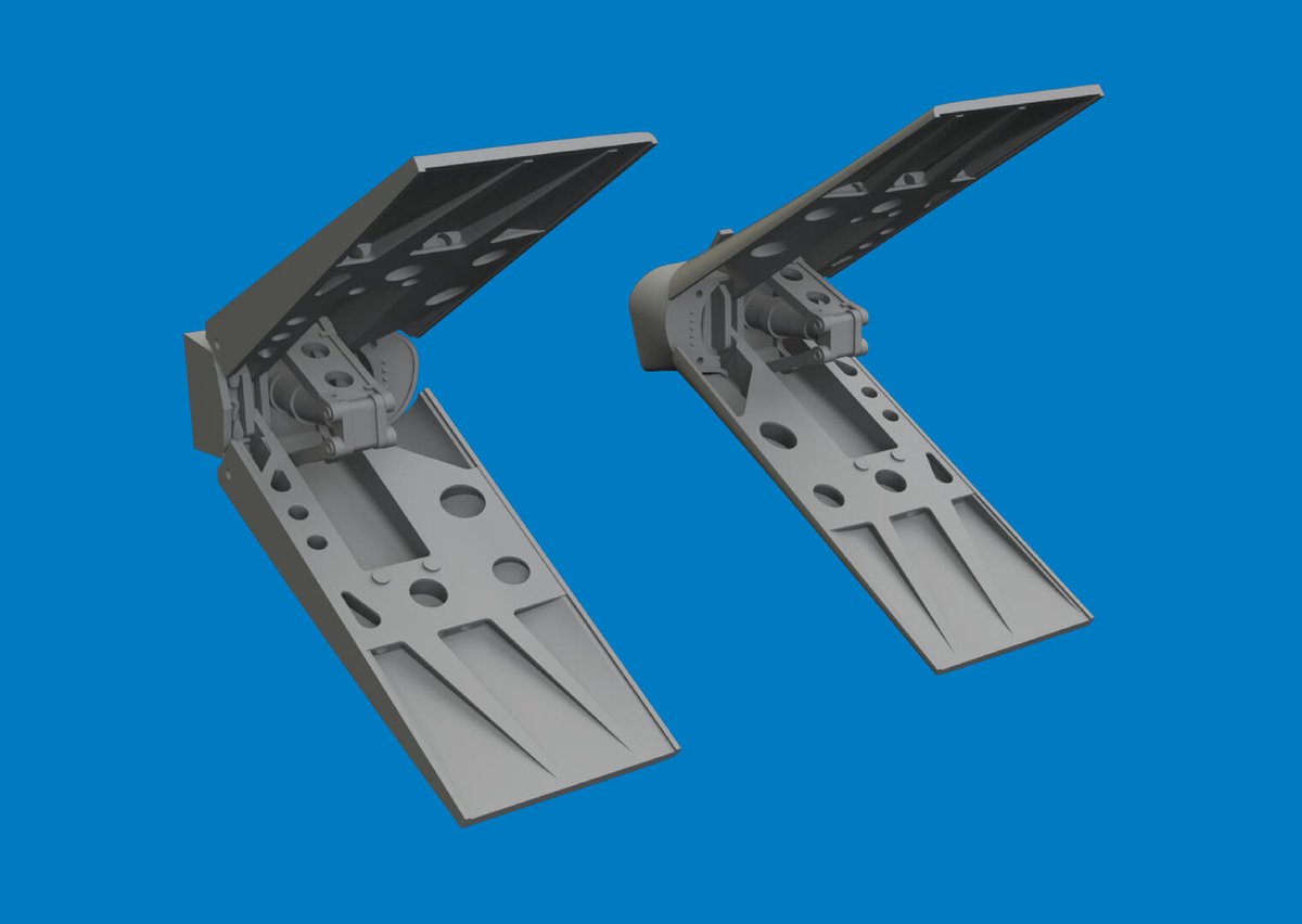 Eduard Modelbouwpakket - 6481198 PRINT - Luchtremmen voor Lockheed Martin F-16I Sufa - Great Wall Hobby Resin onderdeel - 1:48 - Modelbouw
