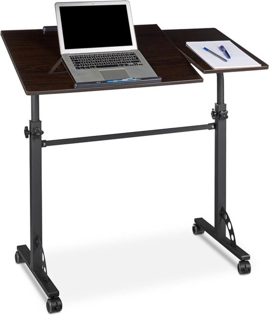 Verstelbare XXL-laptoptafel - Hoogglansdesign voor notebooks en beamers - Ideaal voor kantoor en thuis