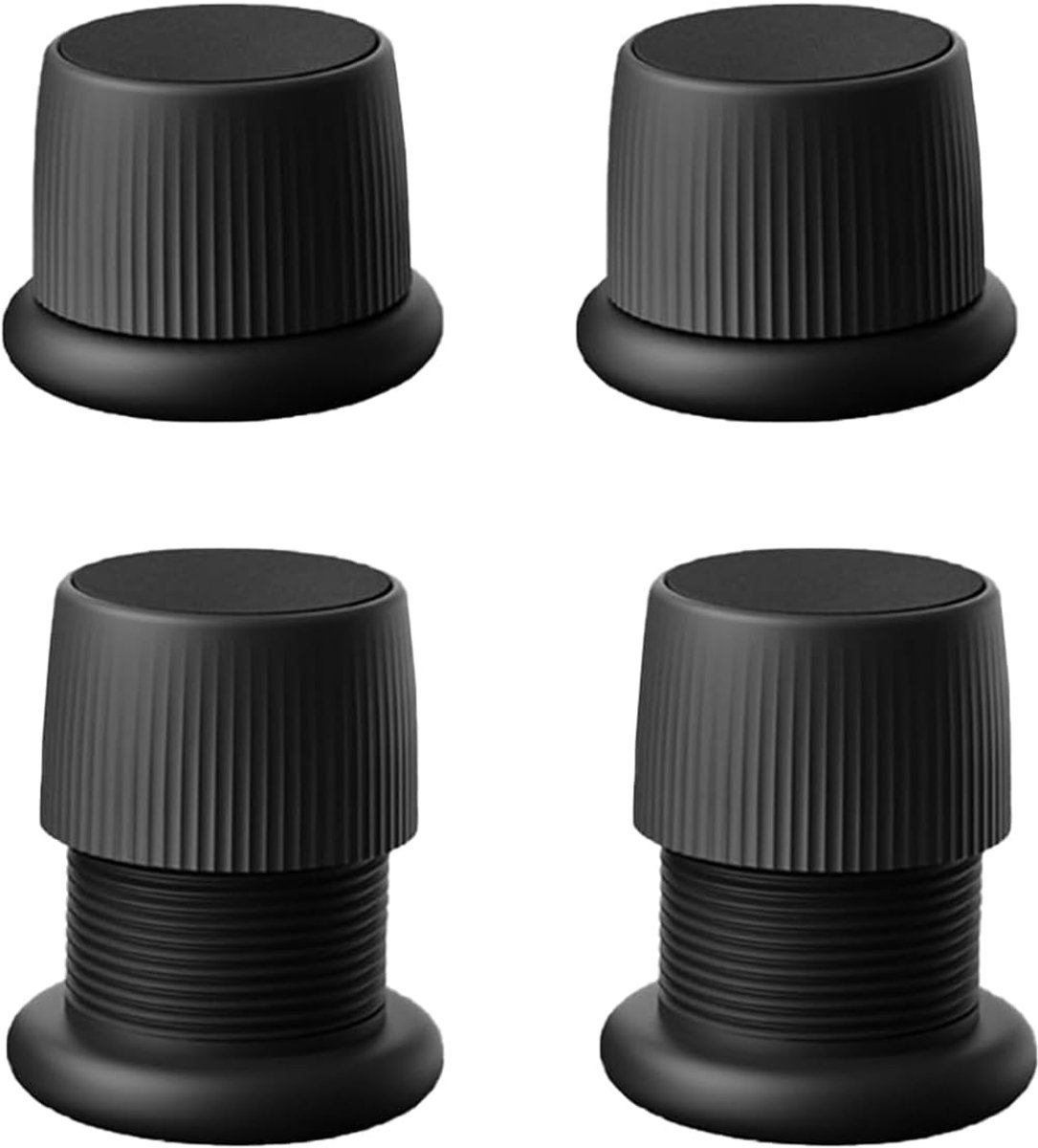 4 stuks Meubelverhogers, 4-6.3 cm Verstelbare Meubelvoeten, voor Bedden, Banken en Tafels, Thuis- en Kantoorgebruik
