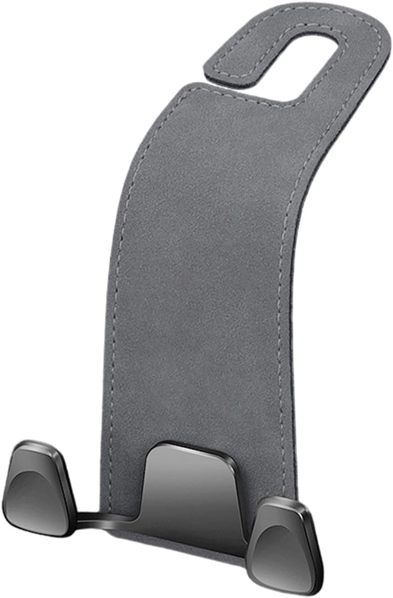 Haken Voor Hoofdsteun Van De Auto Twee-in-één Smartphone Houder Haak | Ophanger Voor Voor Boodschappentassen Jassen Paraplu's Auto Interieur Vrachtwagen Accessoires