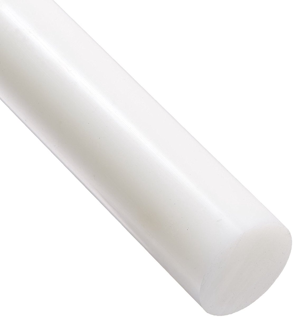 Hoog - Dichtheidspolyethyleen Ronde Staaf, Doorzichtige Witte 15mm Diameter x 300mm Lange Rang A PE 500