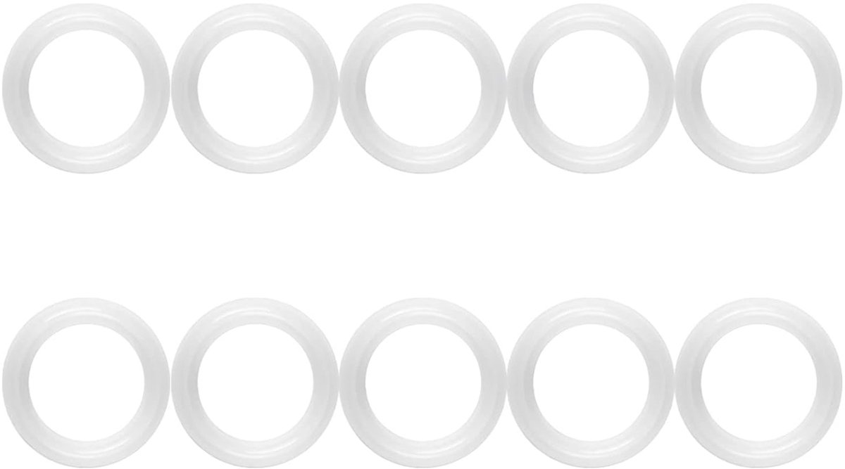 10 STUKS Herbruikbare Food Grade Seals Luchtdicht 1.5 Klem Beentje Siliconen Pakking Ring Wasmachine