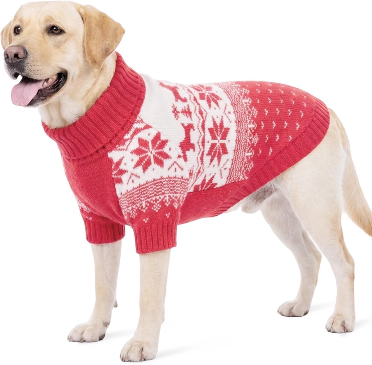 Grote Coltrui Kerst Hond Jumper Met Riem Gat 3XL Rood