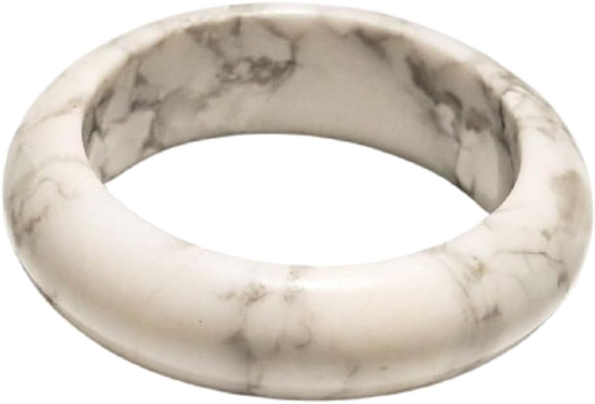 Ring van natuurlijk helende kristal en agaat, meditatieaccessoire voor mannen of vrouwen