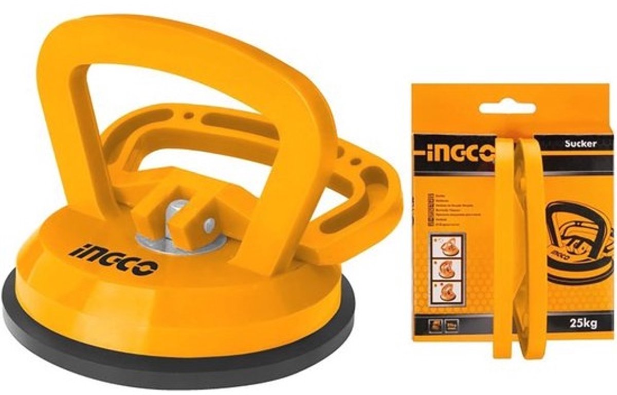 Professionele zuignap - met handvat - Draagvermogen 25 kg - diameter 115 mm