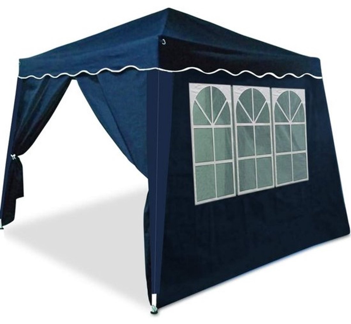 Vouwbare partytent - Feesttent - voor de tuin - voor buitenfeesten - Waterdicht - UV 50+ - 3 x 3 meter - Blauw