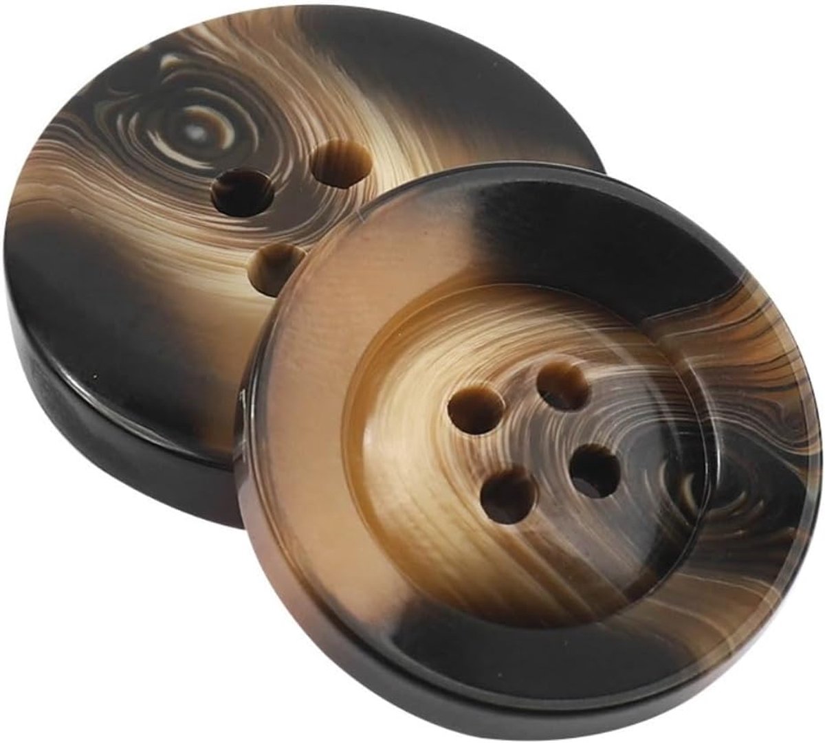 Knopen, 4 gaten, klassieke knopen, vervangende knutselknopen, elegante mantelknopen om te naaien, voor truien, blouses, handwerk, doe-het-zelf, handtas, broek, windjack, pakken