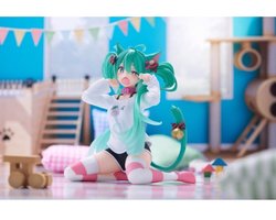 Hatsune Miku PVC Statue Desktop Cute Figure Hatsune Miku Cat Ear T-Shirt Ver. 13 cm
