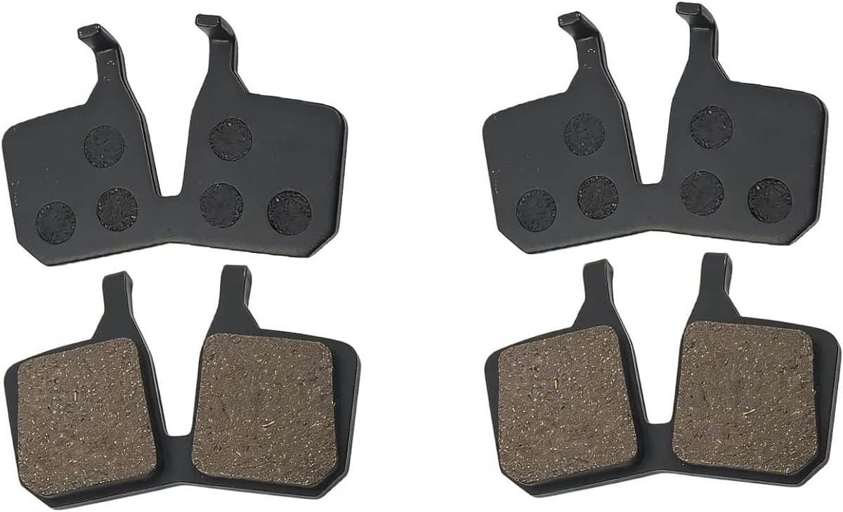 2 paar Cube remblokken, compatibel met Magura MT5 MT7, halfmetalen hars remblokken, hoge temperatuurbestendig, duurzaam, voor MTB-fiets, schijfrem, zwart