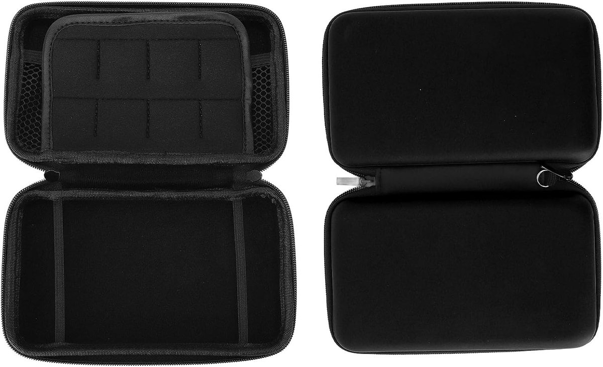 Hard Travel of the Pu+Eva Games Console voor New 3DS XL, een comfortabele Polsband voor Dagelijks gebruik, voor Reizen, Zwart, Casual