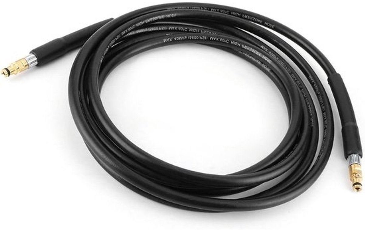 Dailygoods - Hogedrukreiniger slang 10 m - Duurzaam/slijtvast - Robuust/rubber - Easy Lock-knop - Hoogsterkstaaldraad - Uitzonderlijke prestaties - Reinigingsslang