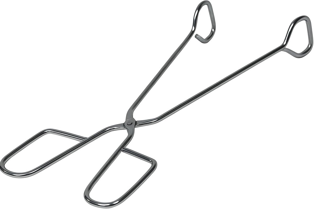 SnelShoppen - RVS Grilltangen 31 cm - BBQ Tangen voor Vlees, Groenten & Worst - Ergonomisch, Hittebestendig & Professioneel - Perfect voor Barbecue, K