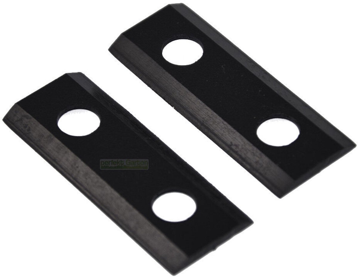 2 x 6,4 cm mes voor versnipperaar / houtversnipperaar voor ATIKA 1200, 1600, 1800, 2000, 2200, 2300, 2400, 2500, 2600, 2800