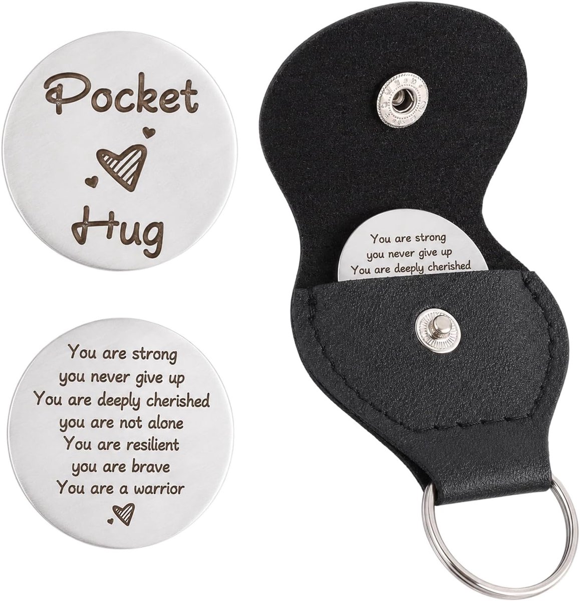 Pocket Hug Token roestvrij staal herinneringsmunt munt