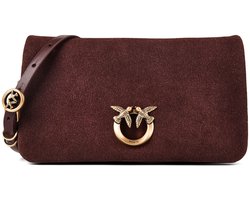PINKO Love Soft Clutch Leder 20 cm - Dames - castano intenso