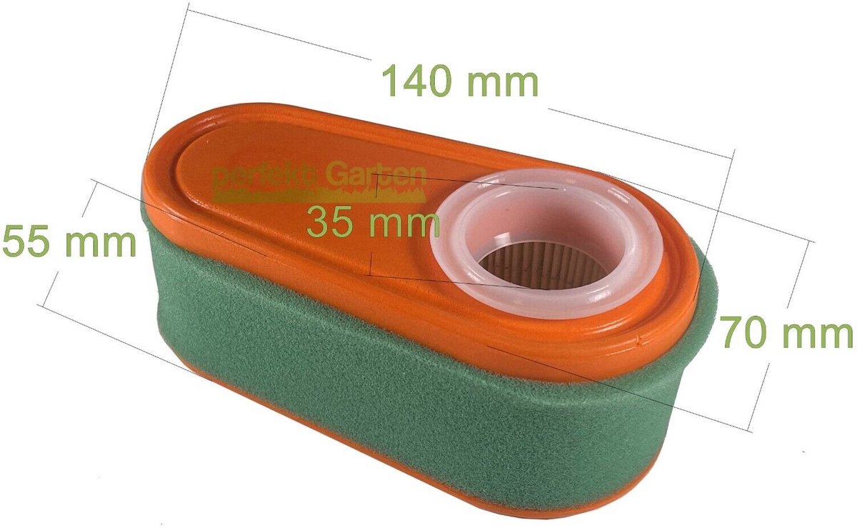 luchtfilter voor Briggs & Stratton B&S DOV-motoren van 7,5–8,5 HP, series 800, 850, 875 en 950E