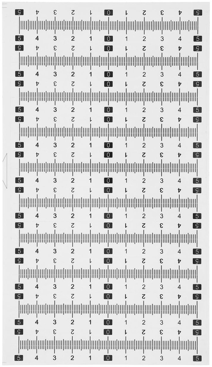 21 stuks zelfklevende meetlintstickers, flexibele, waterdichte liniaalstickers met duidelijke schaal, veelzijdige meetliniaal, etiketten voor nauwkeurig beschrijven en meten