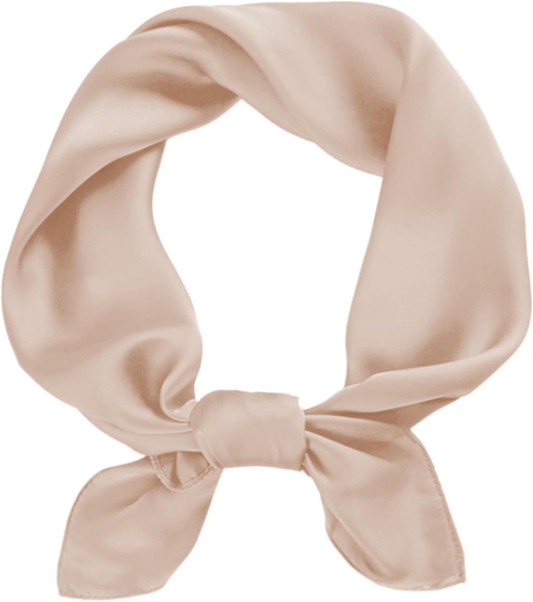 Satijnen zijden sjaal, effen sjaal, lichtgewicht effen bandana wrap vierkante grote vierkante satijnen hoofddoeken haar, accessoires klassieke haarsjaal voor jaren 50 60 stijl bruiloft