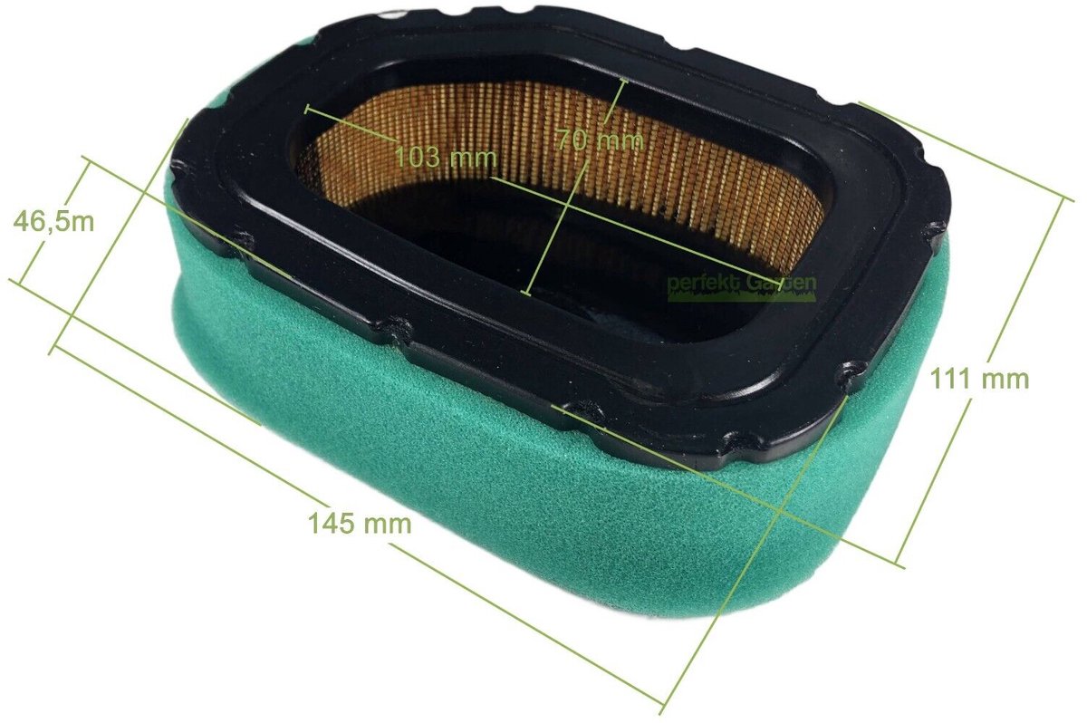 luchtfilter voor John Deere Z510A, Z520A, MIU11843, MIU11943, Landscaper Express 32083
