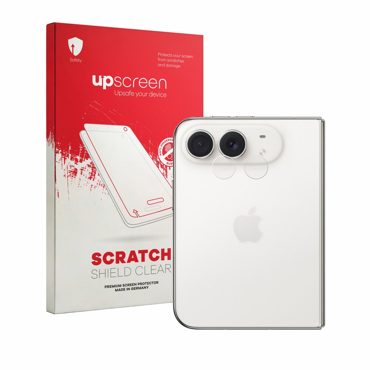 upscreen - Screenprotector voor Apple iPhone Duo (ALLEEN Camera Lens) - Folie Beschermfolie transparant