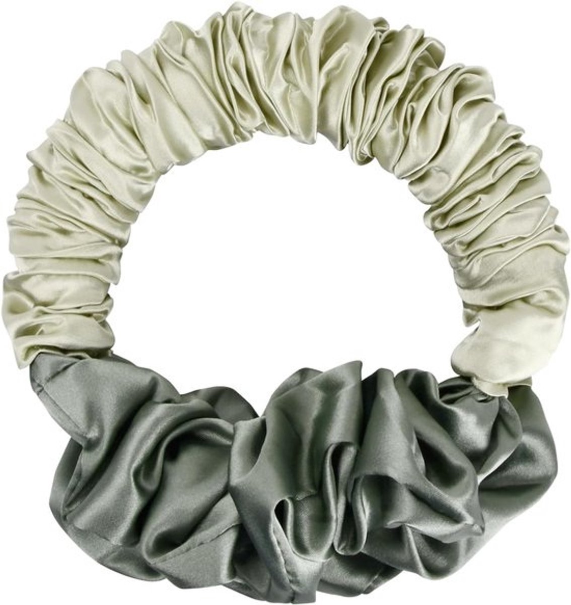 Hittevrije krulband - Krullen zonder hitte - Voor het stylen van haar - Zachte satijnen afwerking - 195 cm - Groen
