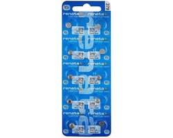 10 Renata Watch Batteries: 379 (Sr521Sw) by Renata - ShopVlot