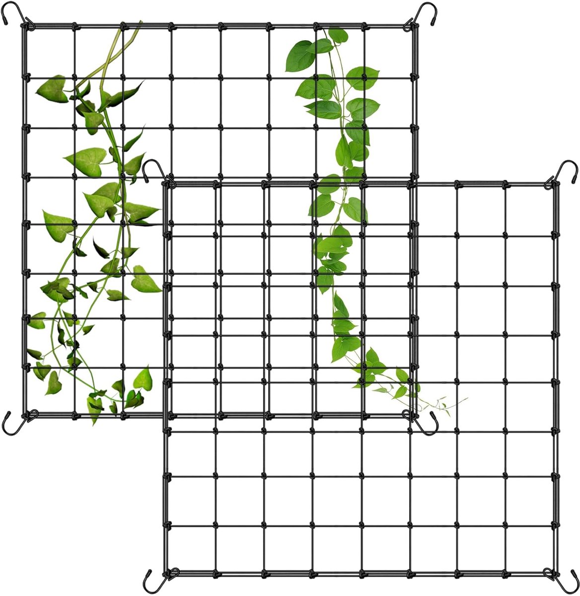 SnelShoppen - Pack van 2 Plant Support Net, 150 x 150 cm, Tuinnet, Plant Netting, Ondersteuning voor Planten, Fencing voor Tuin, Binnen & Buiten