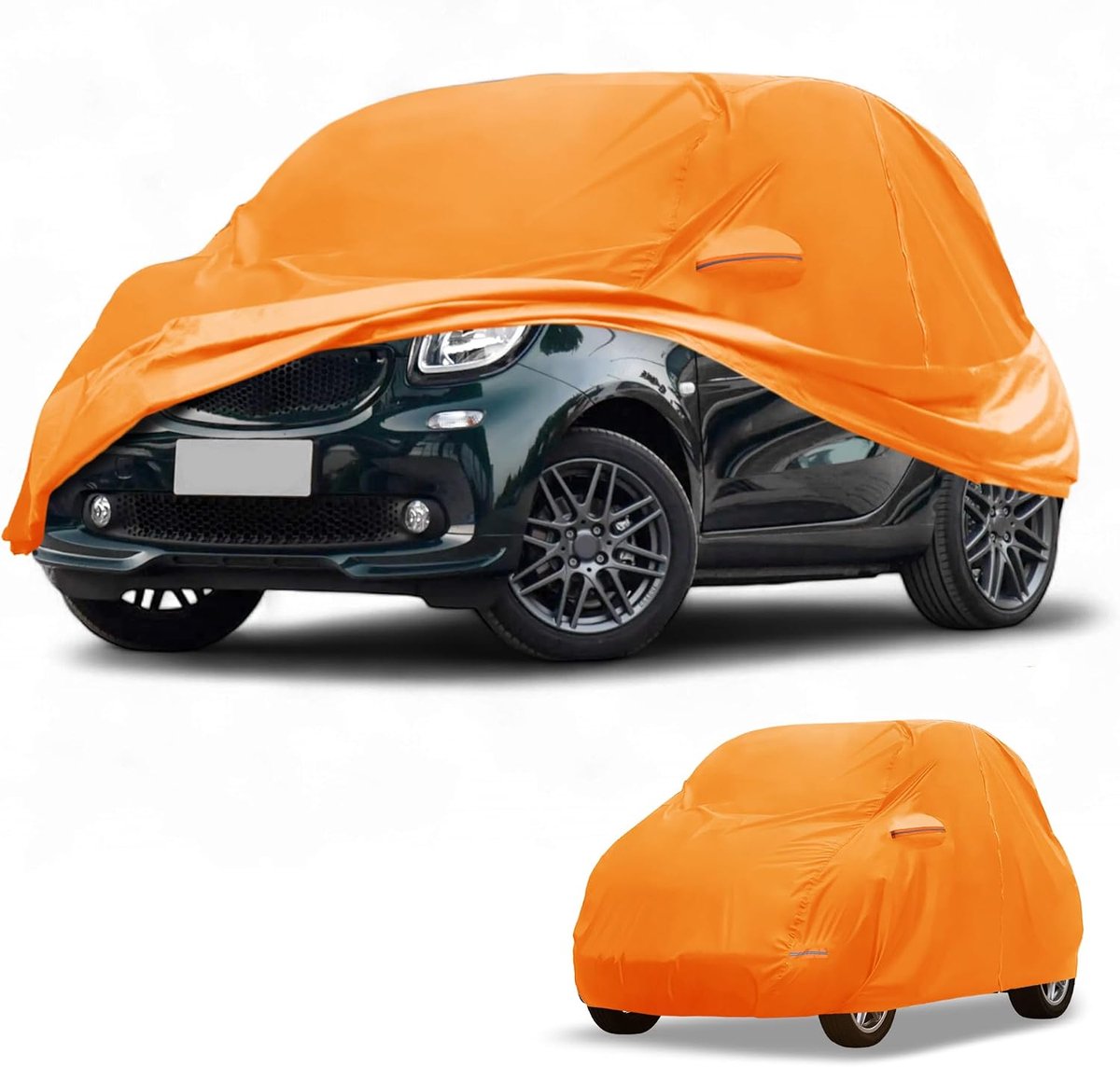 Auto Cover Waterdicht Alle Weer Automotive Outdoor Anti-Uv Volledige Buitenhoes voor Smart Fortwo 2007-2019 Aluminium - ShopVlot